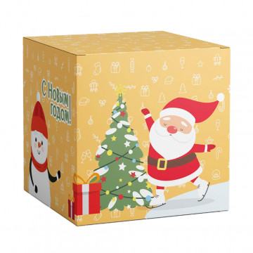 Подарочная коробка для кружки Новогодняя