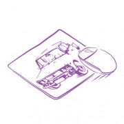 Фото на коврике для мышки