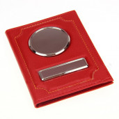 17 ОБЛОЖКА ФЛОТЕР КРАСНЫЙ СЕРЕБРО