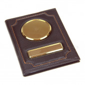 19 ОБЛОЖКА ФЛОТЕР КОРИЧНЕВЫЙ ЗОЛОТО