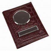 30 ОБЛОЖКА КАЙМАН БОРДОВЫЙ СЕРЕБРО