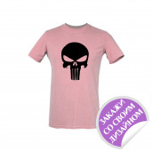 Футболка unisex розовая (имитация хлопка)