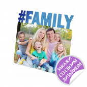 Металлическая фоторамка Family