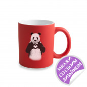 Кружка неоновая красная