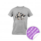 Футболка детская серая (имитация хлопка)