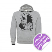 Толстовка серая (хлопок/полиэстер - 50/50)